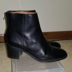 Madewell Pauline Ankle Boots Black Size 8M